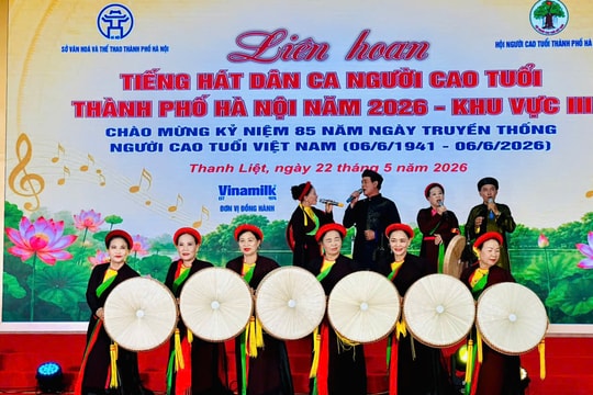 Sôi nổi Liên hoan tiếng hát dân ca người cao tuổi Thủ đô năm 2026