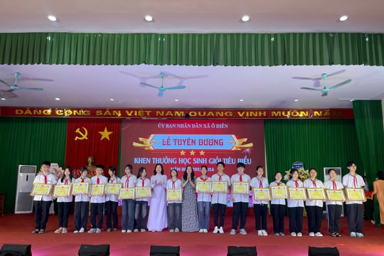 Xã Ô Diên tuyên dương 140 học sinh tiêu biểu năm học 2025-2026