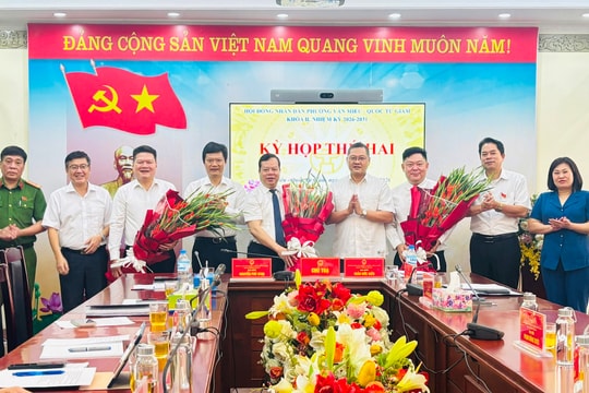 Phường Văn Miếu - Quốc Tử Giám kiện toàn các chức danh cán bộ chủ chốt