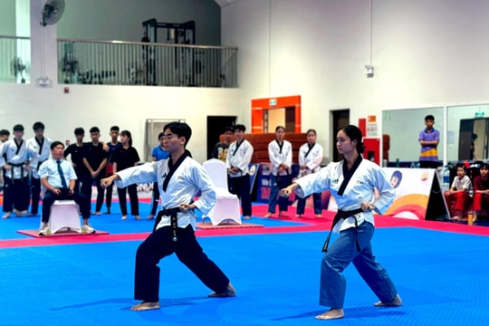 123 VĐV Taekwondo xuất sắc tranh tài tại Trung tâm Huấn luyện và Thi đấu Thể dục thể thao Hà Nội