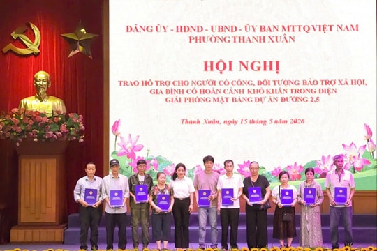 MTTQ Việt Nam phường Thanh Xuân nỗ lực khơi thông điểm nghẽn GPMB đường Vành đai 2,5