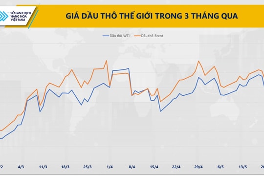 Dầu thô xuống mức thấp nhất trong hơn một tháng
