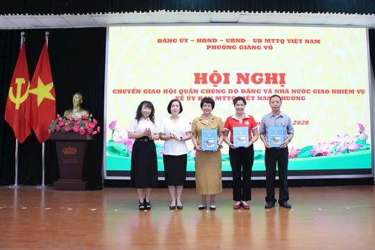 Ủy ban Mặt trận Tổ quốc Việt Nam phường Giảng Võ có thêm hai Hội quần chúng