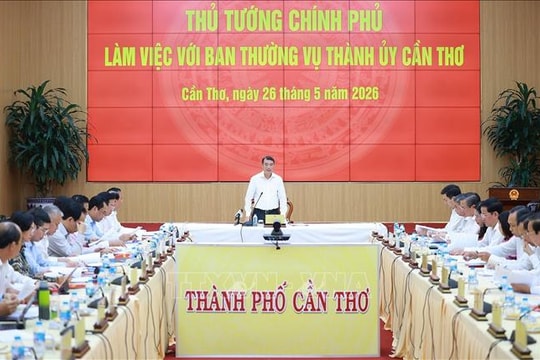 Thủ tướng Lê Minh Hưng: Cần Thơ cần chú trọng nghiên cứu các cơ chế đặc thù để thúc đẩy phát triển toàn diện