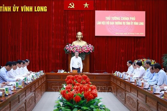 Thủ tướng Lê Minh Hưng: Vĩnh Long phải đổi mới mạnh mẽ mô hình tăng trưởng, tạo đột phá phát triển
