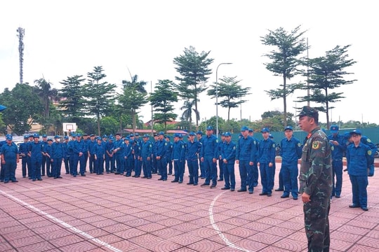 Dân quân xã Nam Phù bước vào mùa huấn luyện đầu tiên