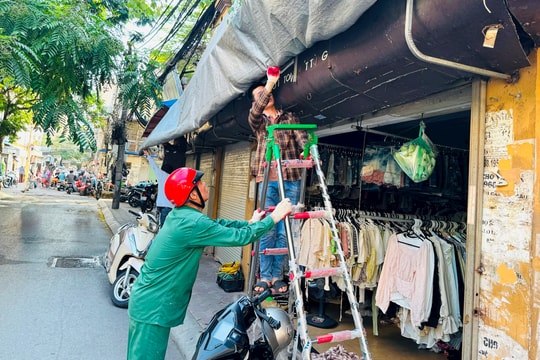 Phường Kim Liên quyết liệt xử lý vi phạm trật tự đô thị