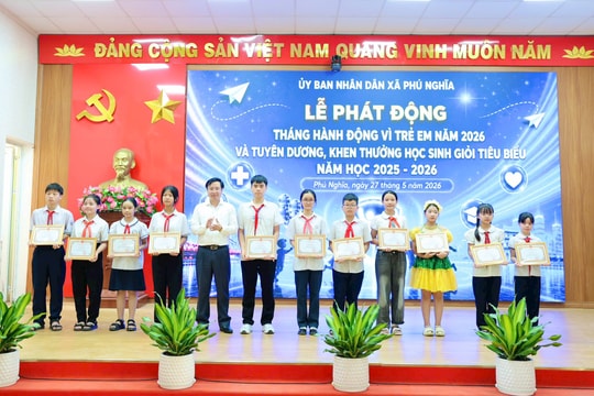 Xã Phú Nghĩa phát động Tháng hành động vì trẻ em năm 2026