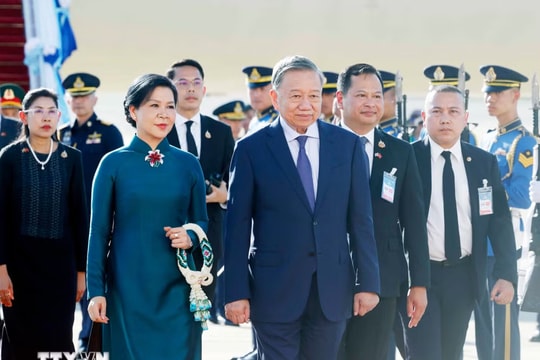 Tổng Bí thư, Chủ tịch nước Tô Lâm đến Bangkok tiếp tục chuyến thăm chính thức Thái Lan