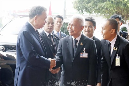 Tổng Bí thư, Chủ tịch nước Tô Lâm hội kiến Chủ tịch Quốc hội Thái Lan Sophon Saram