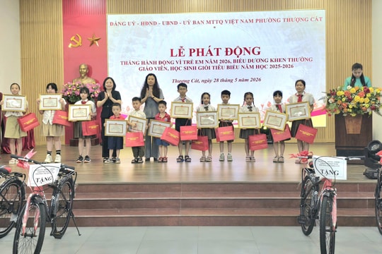 Phường Thượng Cát hướng tới một mùa hè an toàn, bổ ích cho trẻ em