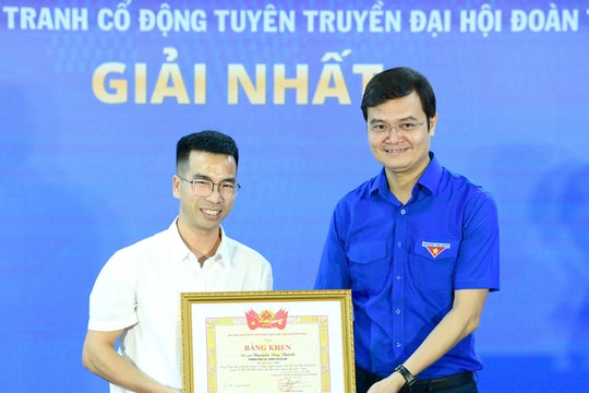 Hơn 1.800 tác phẩm tranh cổ động tuyên truyền Đại hội Đoàn toàn quốc lần thứ XIII