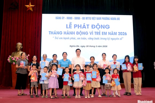 Phường Nghĩa Đô phát động Tháng hành động vì trẻ em năm 2026