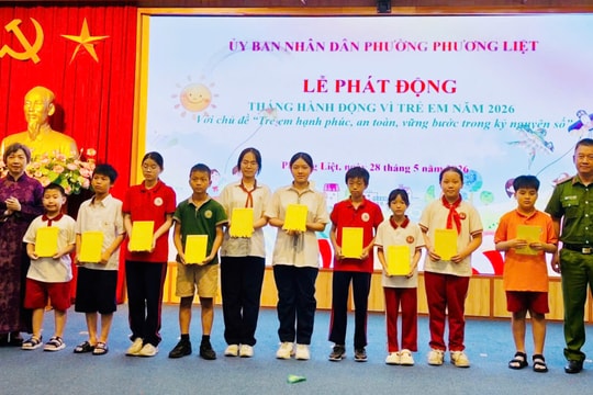 Phường Phương Liệt phát động Tháng hành động vì trẻ em năm 2026