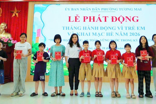 Phường Tương Mai phát động Tháng hành động vì trẻ em năm 2026