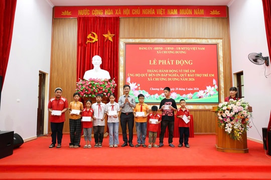 Xã Chương Dương phát động Tháng hành động vì trẻ em năm 2026