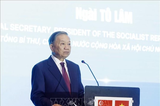 Tổng Bí thư, Chủ tịch nước Tô Lâm: Hợp tác công nghệ sẽ trở thành một trụ cột quan trọng trong quan hệ Việt Nam - Singapore