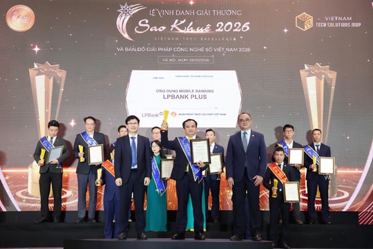 LPBank Plus được vinh danh “Sản phẩm xuất sắc của ngành công nghệ số” tại Giải thưởng Sao Khuê 2026