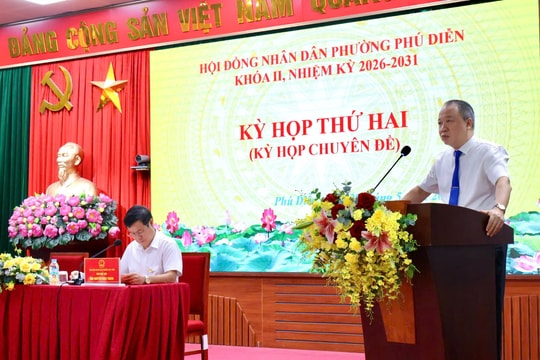 HĐND phường Phú Diễn thông qua nghị quyết về chuyển đổi số và đầu tư công