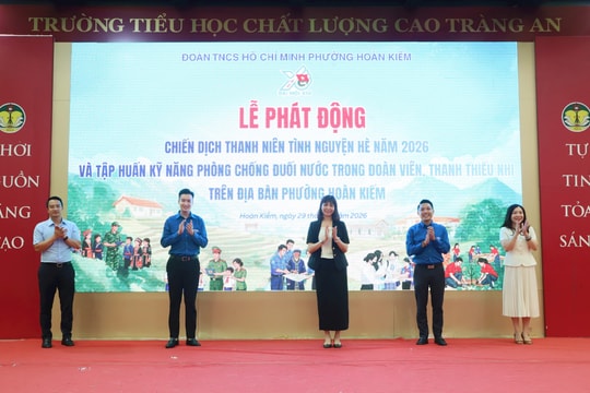 Phường Hoàn Kiếm ra quân Chiến dịch Thanh niên tình nguyện hè năm 2026
