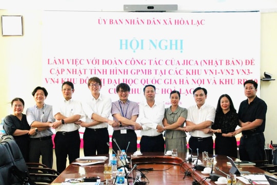 Xã Hòa Lạc cam kết bàn giao 100% mặt bằng cho Dự án Trường Đại học Việt Nhật trước 30-6