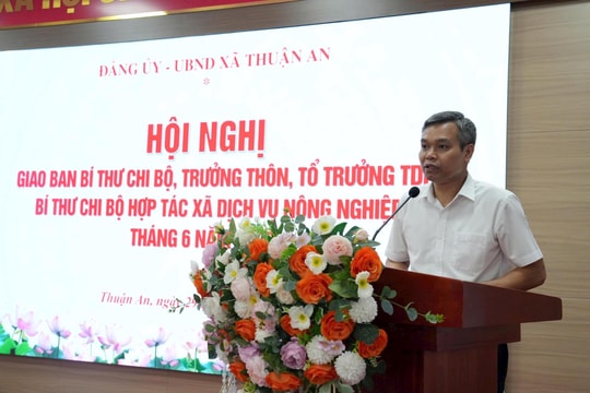 Xã Thuận An: Tập trung sắp xếp thôn, tổ dân phố bảo đảm đồng thuận
