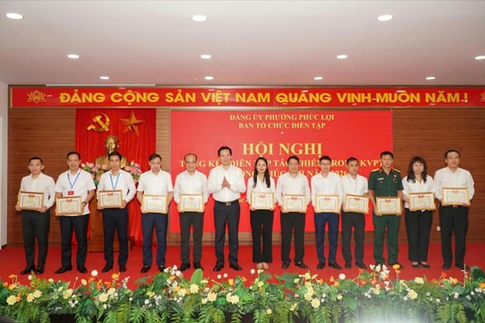 Phường Phúc Lợi tổng kết diễn tập tác chiến trong khu vực phòng thủ năm 2026