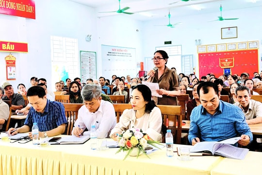 Cử tri Nam Phù quan tâm đặc biệt đến dự án Trục Đại lộ cảnh quan sông Hồng