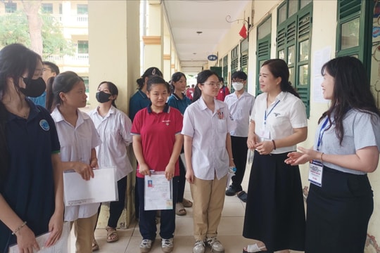 Xã Trung Giã bảo đảm kỳ thi tuyển sinh vào lớp 10 an toàn, nghiêm túc
