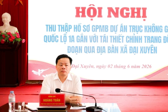 Xã Đại Xuyên triển khai thu thập hồ sơ phục vụ Dự án Trục không gian Quốc lộ 1A