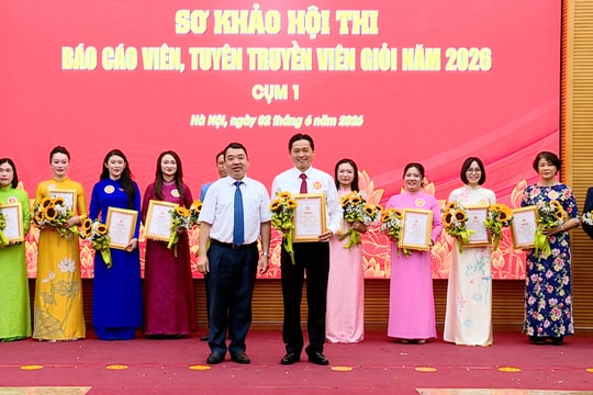 11 thí sinh tranh tài tại sơ khảo Hội thi Báo cáo viên giỏi cấp thành phố cụm 1