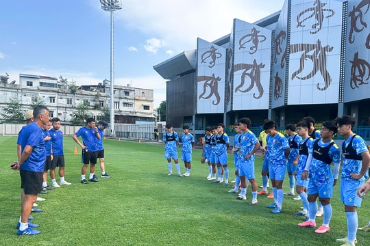 U19 Việt Nam sẵn sàng cho trận đấu gặp U19 Myanmar