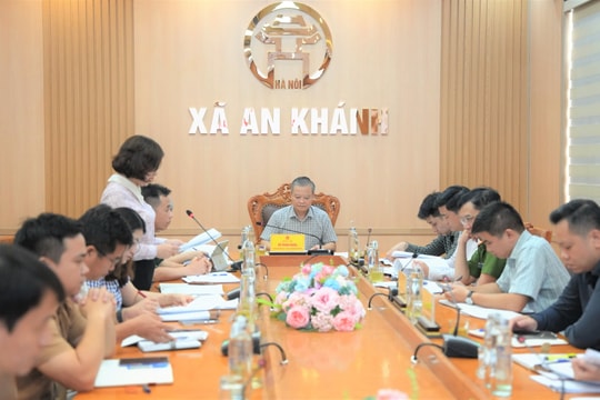 Xã An Khánh tổ chức giao ban công tác tháng 6