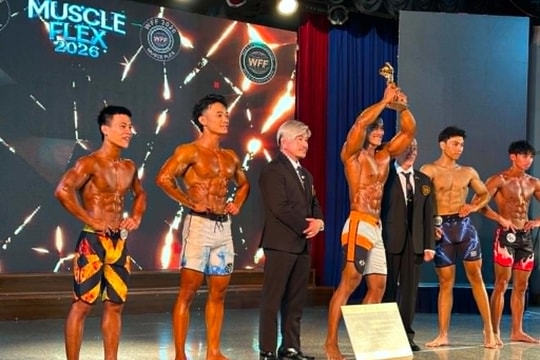 Lực sĩ Trịnh Ngọc Nhựt vô địch nội dung toàn năng tại WFF Việt Nam Muscle Flex 2026