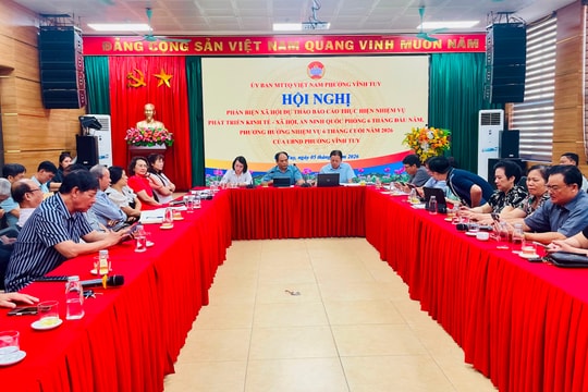 Phường Vĩnh Tuy: Huy động trí tuệ tập thể, hoàn thiện mục tiêu phát triển địa phương