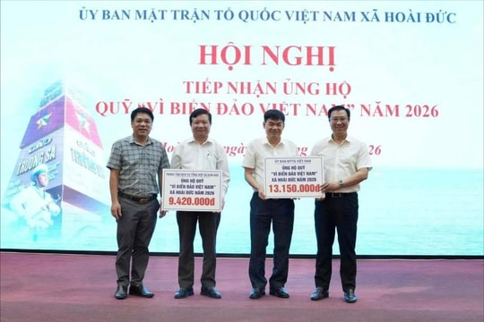 Xã Hoài Đức vận động hơn 645 triệu đồng ủng hộ Quỹ “Vì biển, đảo Việt Nam”