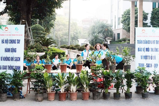Phường Ô Chợ Dừa huy động sức dân xây dựng đô thị xanh, văn minh