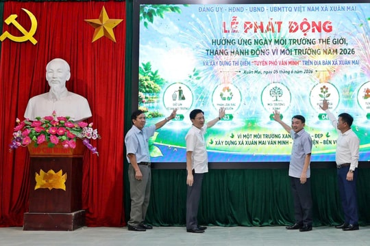 Xã Xuân Mai thí điểm xây dựng “Tuyến phố văn minh” gắn với bảo vệ môi trường