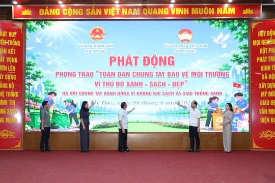Xã Mỹ Đức phát động phong trào vì Thủ đô xanh - sạch - đẹp
