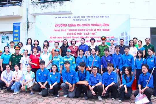 Phường Giảng Võ chung tay vì môi trường xanh - sạch - đẹp