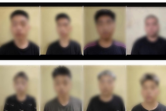 Tạm giam 8 đối tượng hành vi gây rối trật tự công cộng trên địa bàn phường Tây Hồ