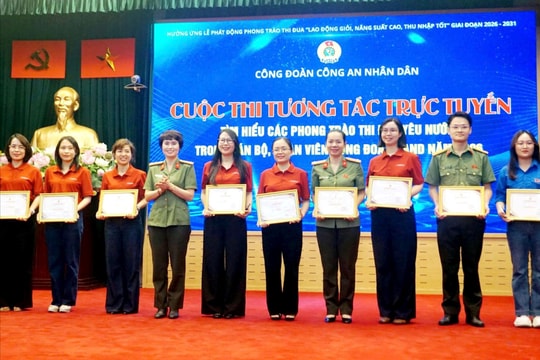 Sôi nổi cuộc thi tìm hiểu về phong trào thi đua trong Công đoàn Công an nhân dân