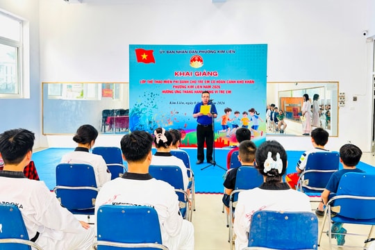 Khai giảng các lớp thể thao miễn phí cho trẻ em có hoàn cảnh khó khăn