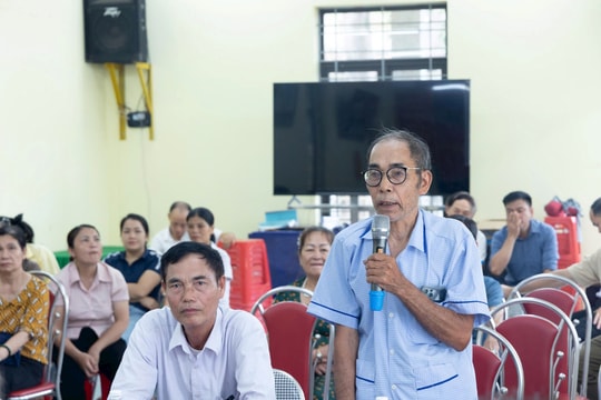Cử tri xã Ứng Thiên kiến nghị về đất đai, nước sạch và môi trường nông thôn