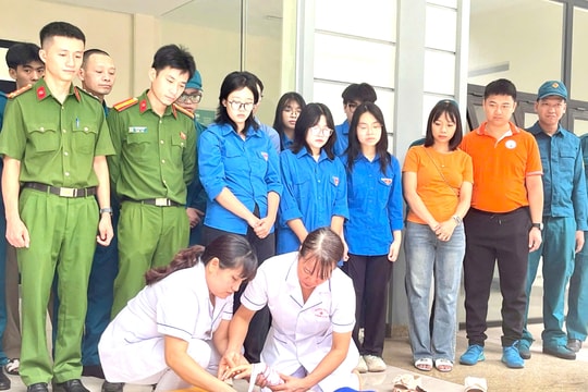 Phường Thanh Xuân: Nâng cao năng lực của đội xung kích ứng phó thiên tai