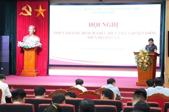 Xã Dương Hòa triển khai sắp xếp thôn, tinh gọn bộ máy