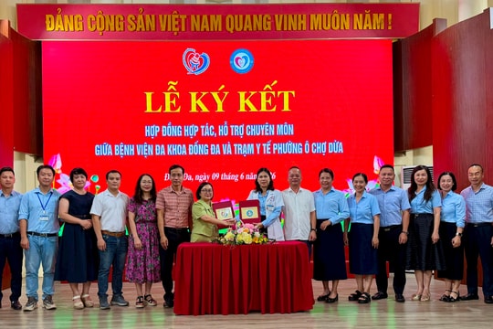 Phường Ô Chợ Dừa tăng cường chất lượng y tế cơ sở