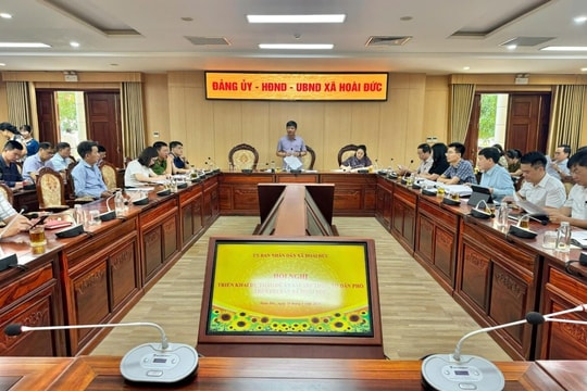 Xã Hoài Đức dự kiến phương án sắp xếp các thôn, tổ dân phố như thế nào?