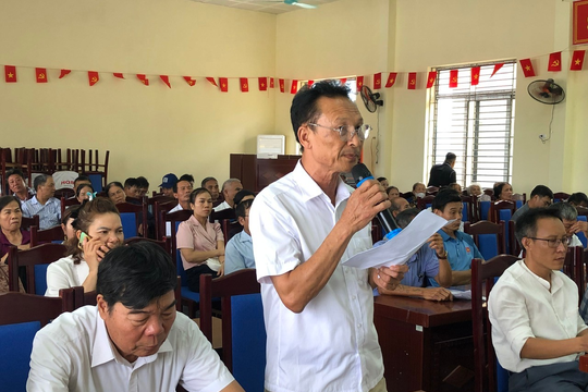 Đại biểu HĐND xã Hồng Sơn tiếp xúc cử tri trước Kỳ họp thứ hai