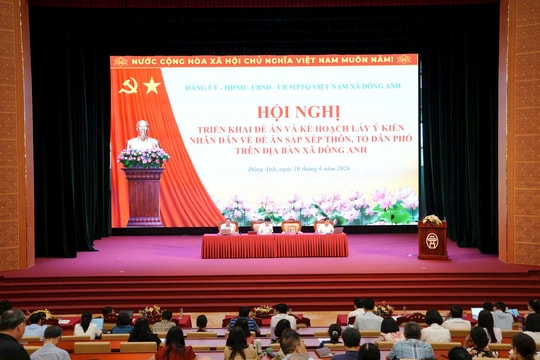 Xã Đông Anh lấy ý kiến về đề án sắp xếp thôn, tổ dân phố